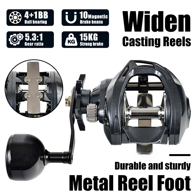 Kastking Reel Zephyr - Corps large, grande capacité, moulinet de