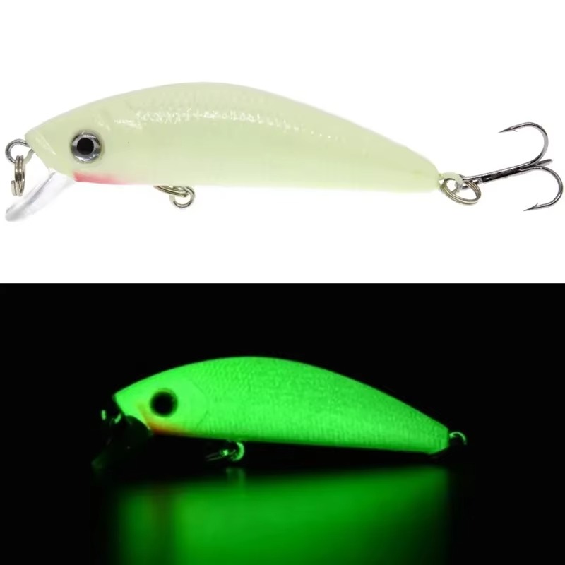 Fishing Hook Treble - 2 pièces 3D lumineux nuit appât