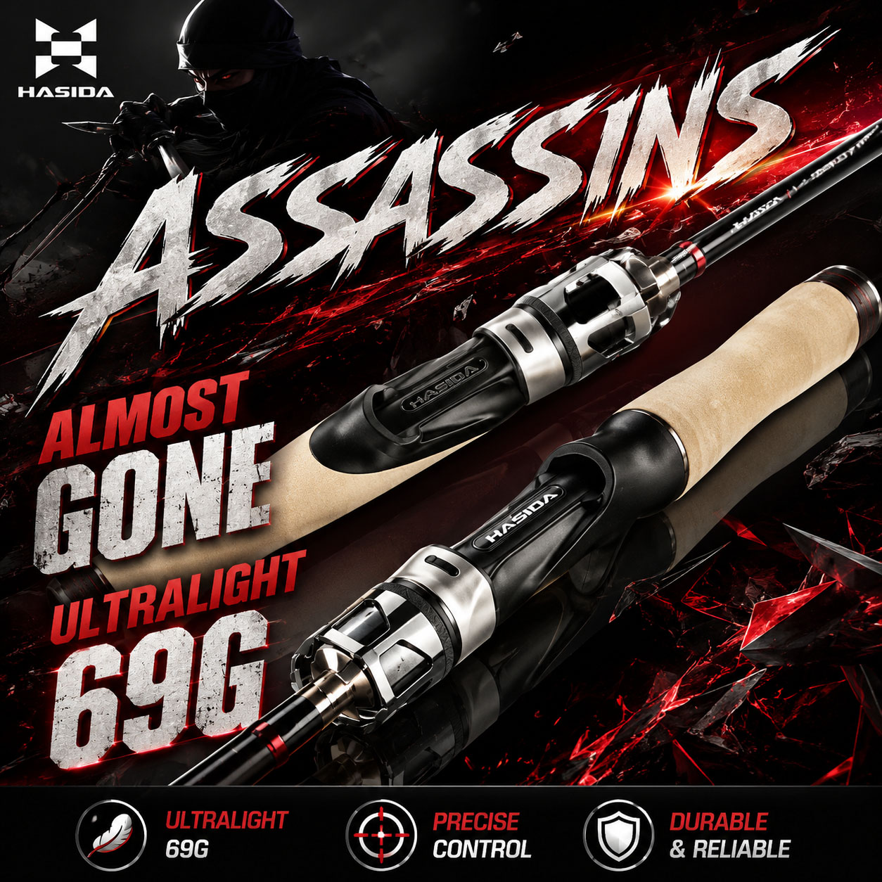 Canne à pêche HASIDA Assassins - Kastking Reel Zephyr avis et prix