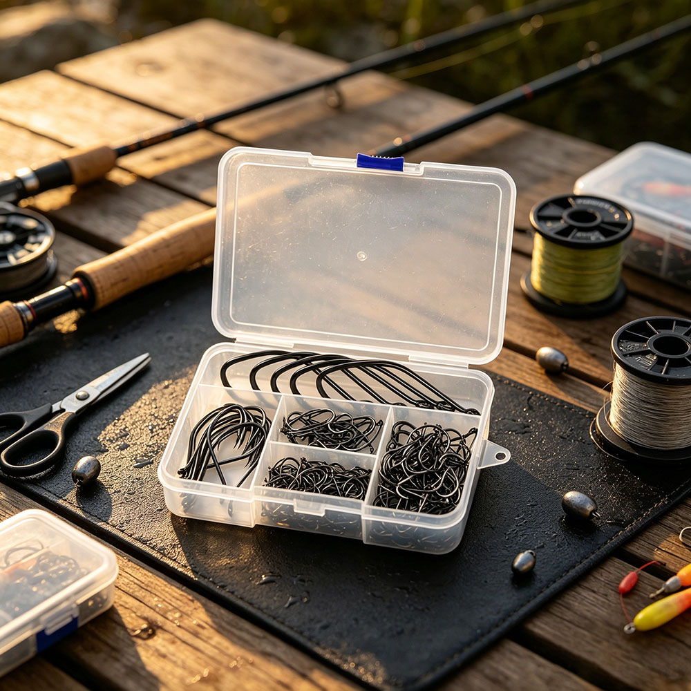 Kit de 200 hameçons de pêche b - Fishing Hook Circle avis et prix