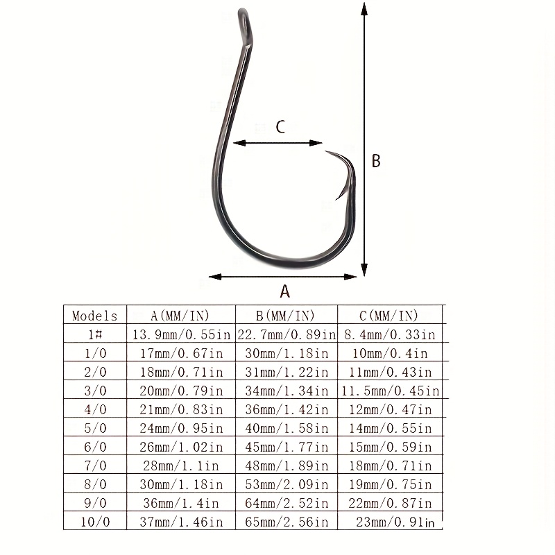 50pcs crochets circulaires équ - Fishing Hook Assortment avis et prix